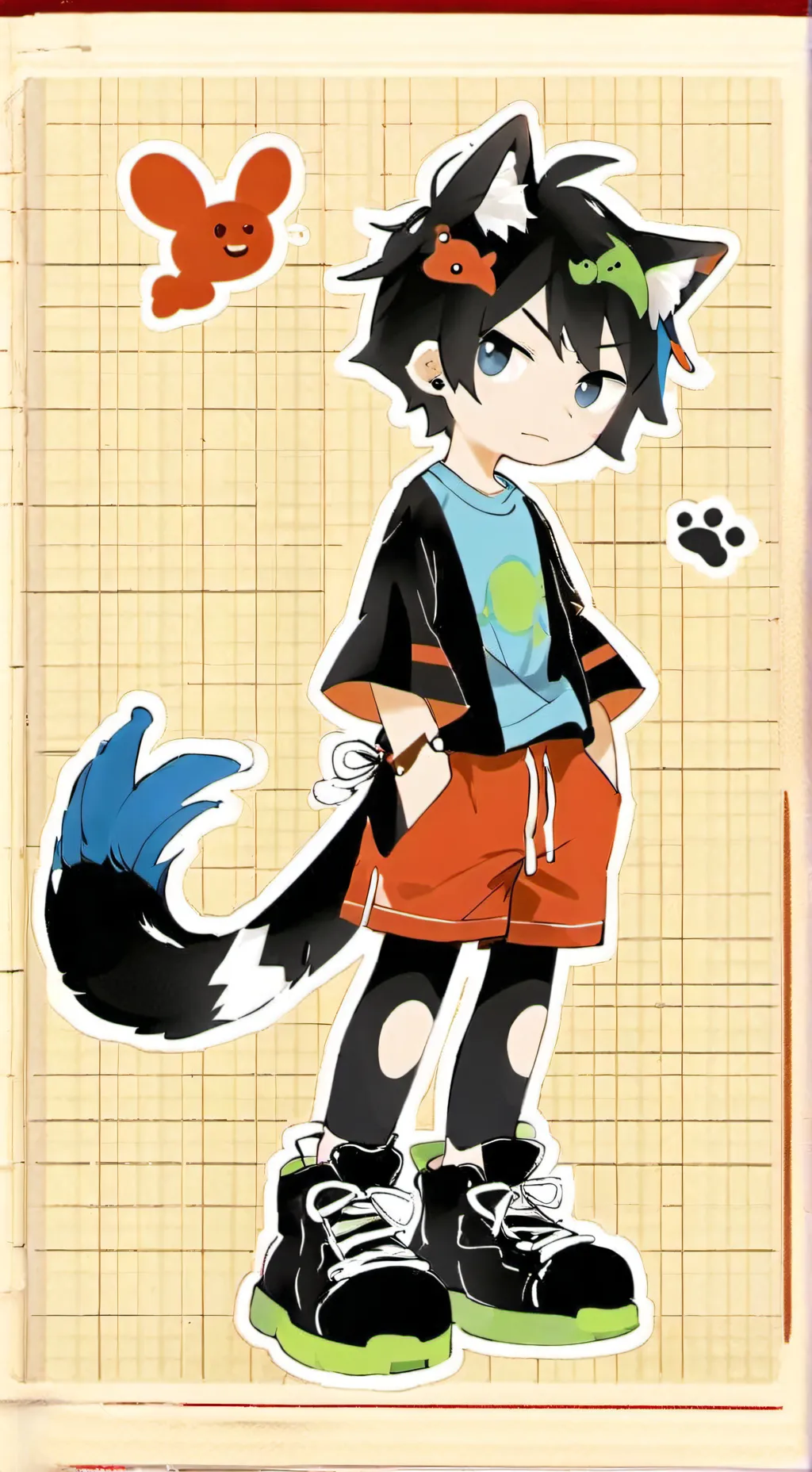 ai character: shrimpo background