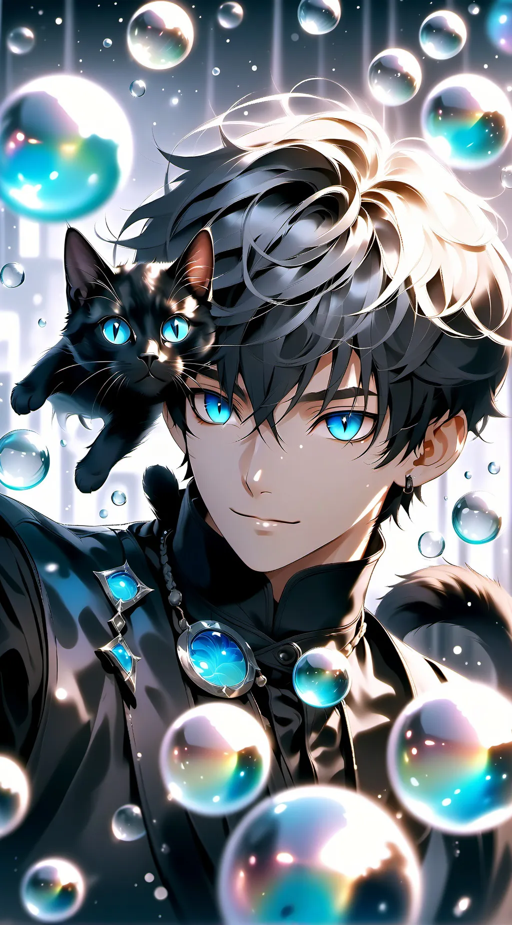 ai character: Pixel background