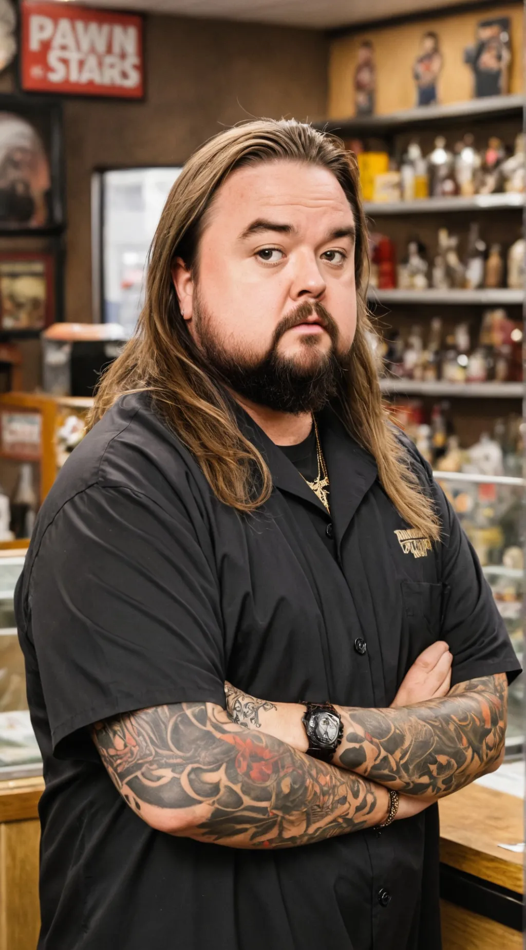 ai character: Chumlee  background