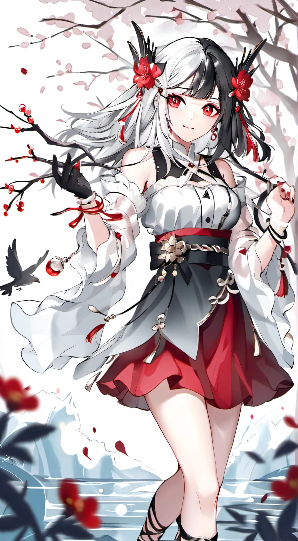 ai character: HH but cats? background