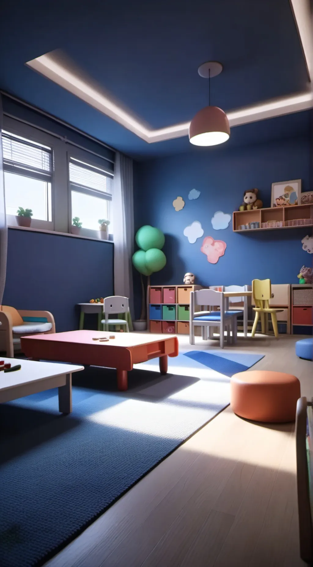 ai character: Brookhaven daycare background