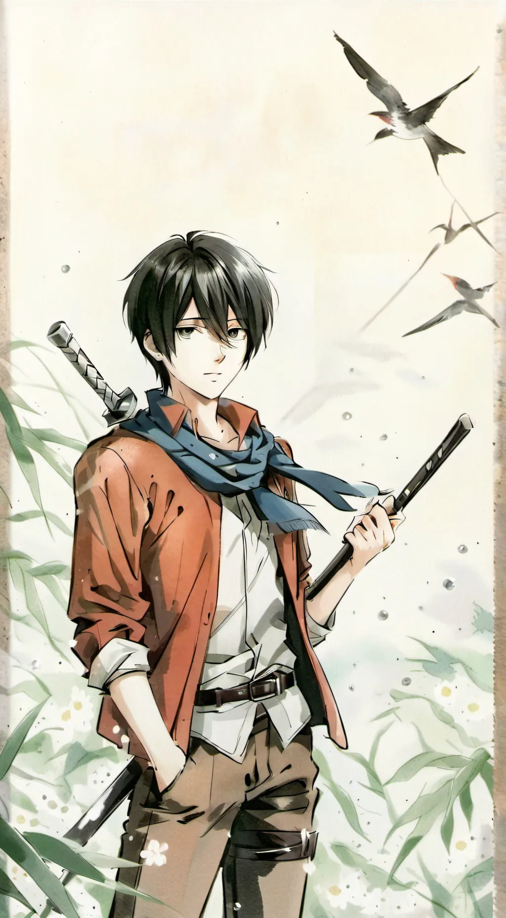 ai character: attack on titan background