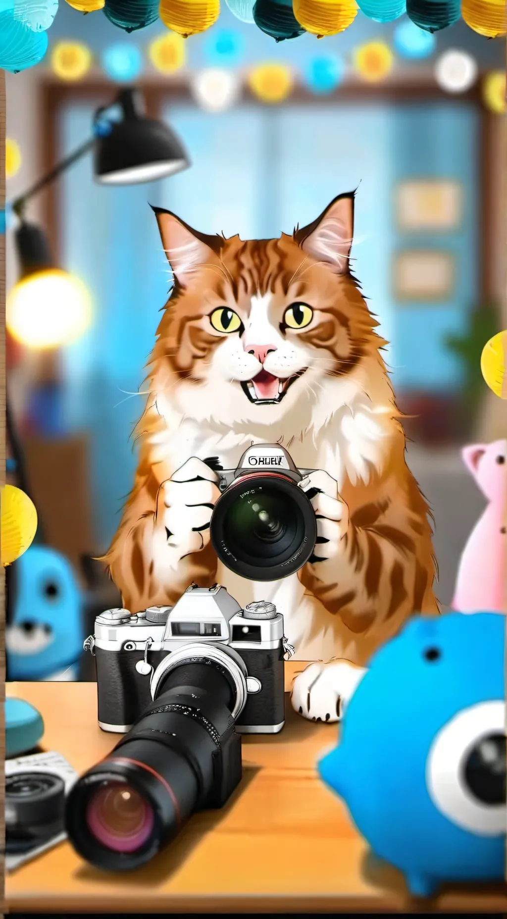 ai character: BitMoji background