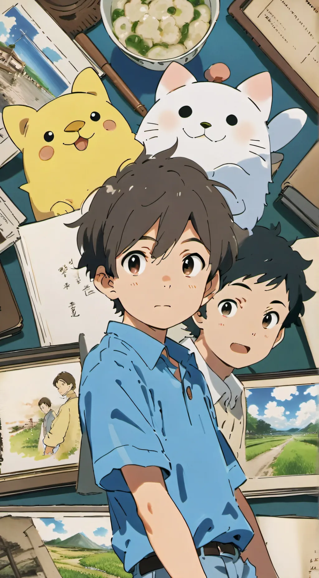 ai character: My classmate: J background