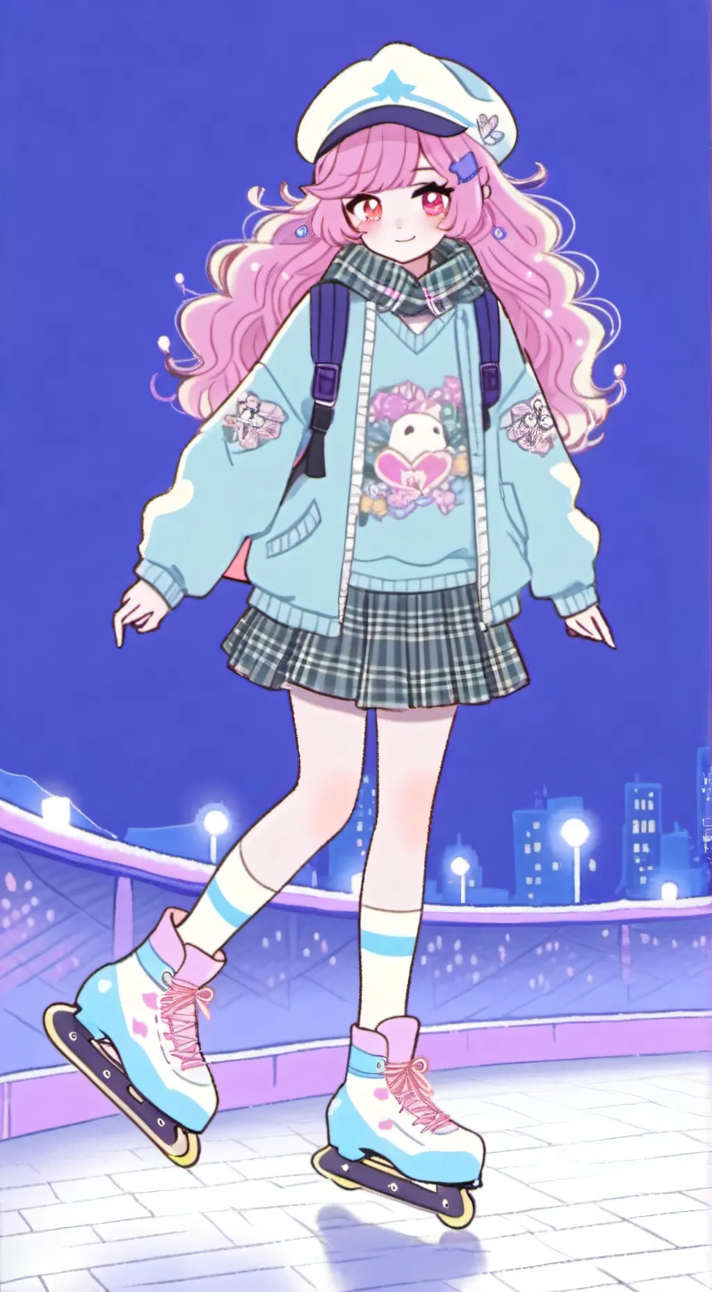 ai character: Skate time... background