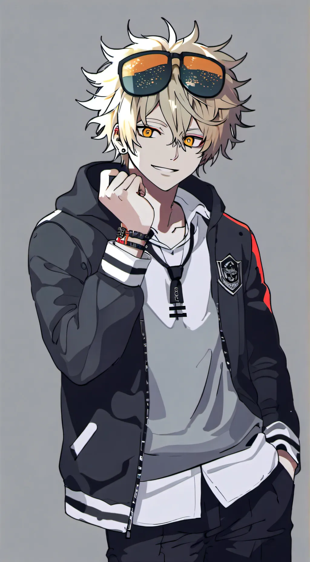 ai character: Bakugo  background