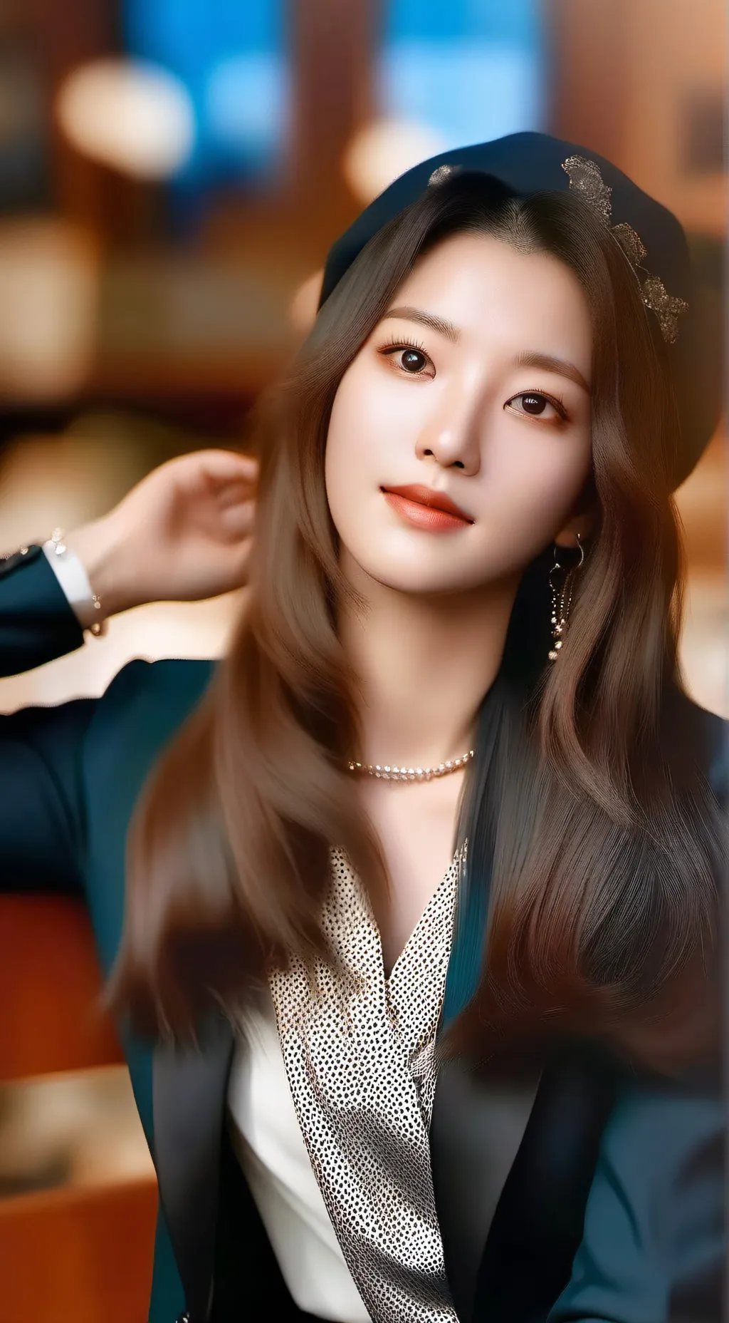 ai character: Miyeon  background