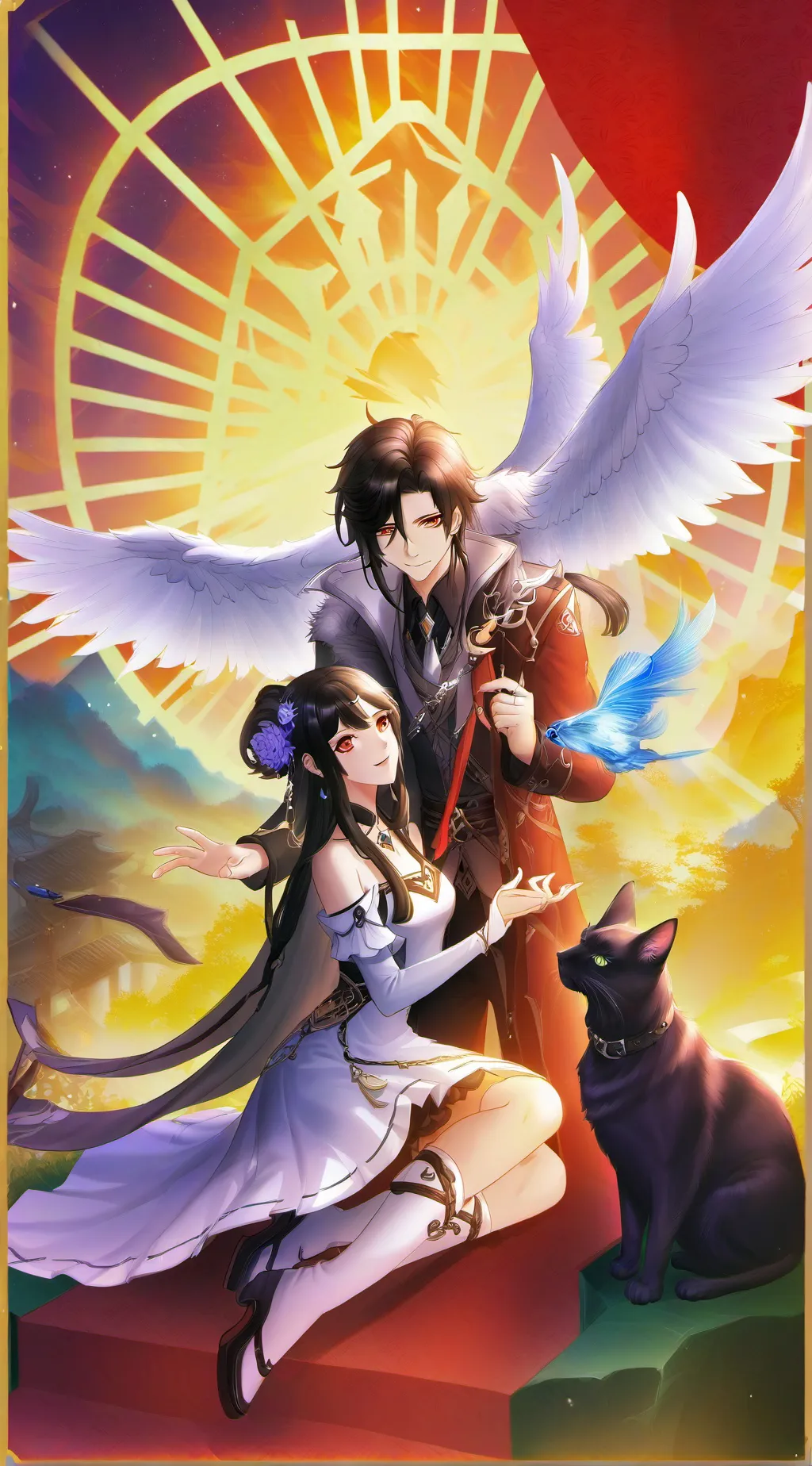 ai character: верони Вл background