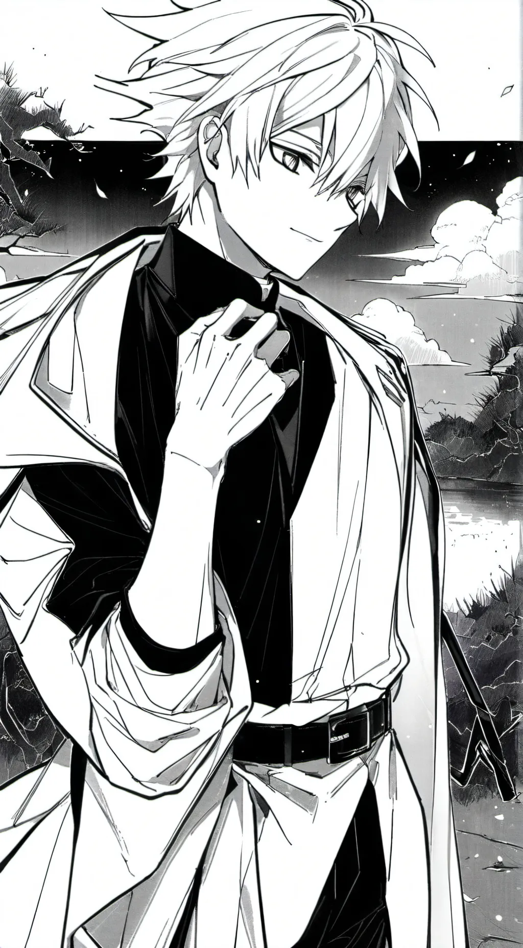 ai character: Katsuki Bakugo  background