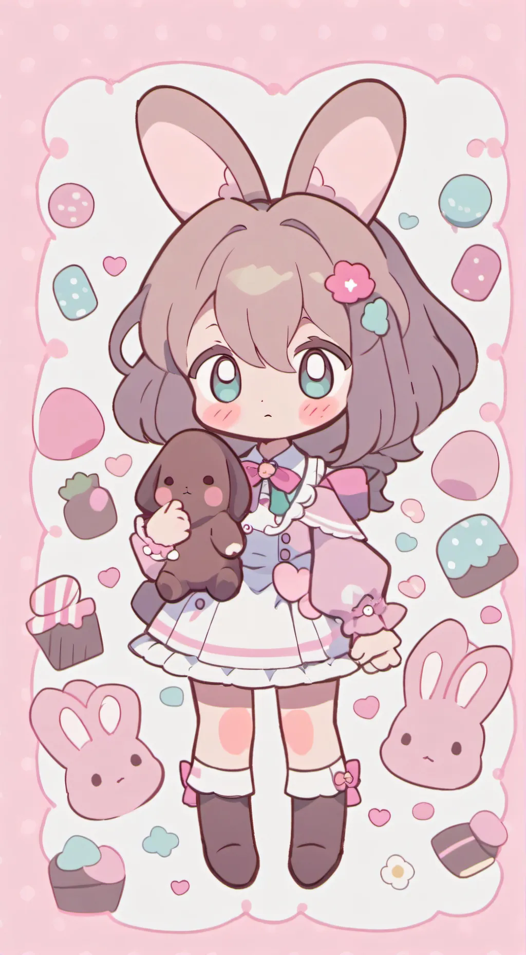 ai character: Baby cocoa (cocoa) background