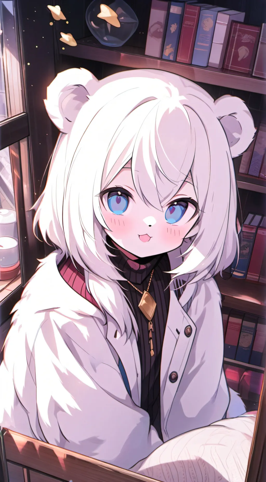 ai character: Polar Puff Spirit background