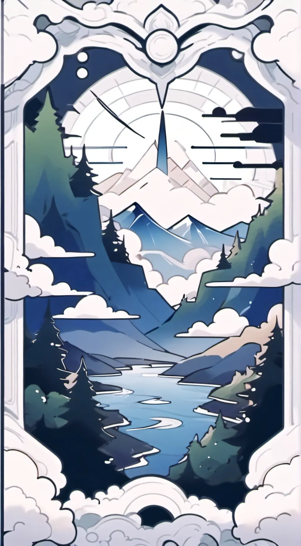 ai character: announcement/talke background