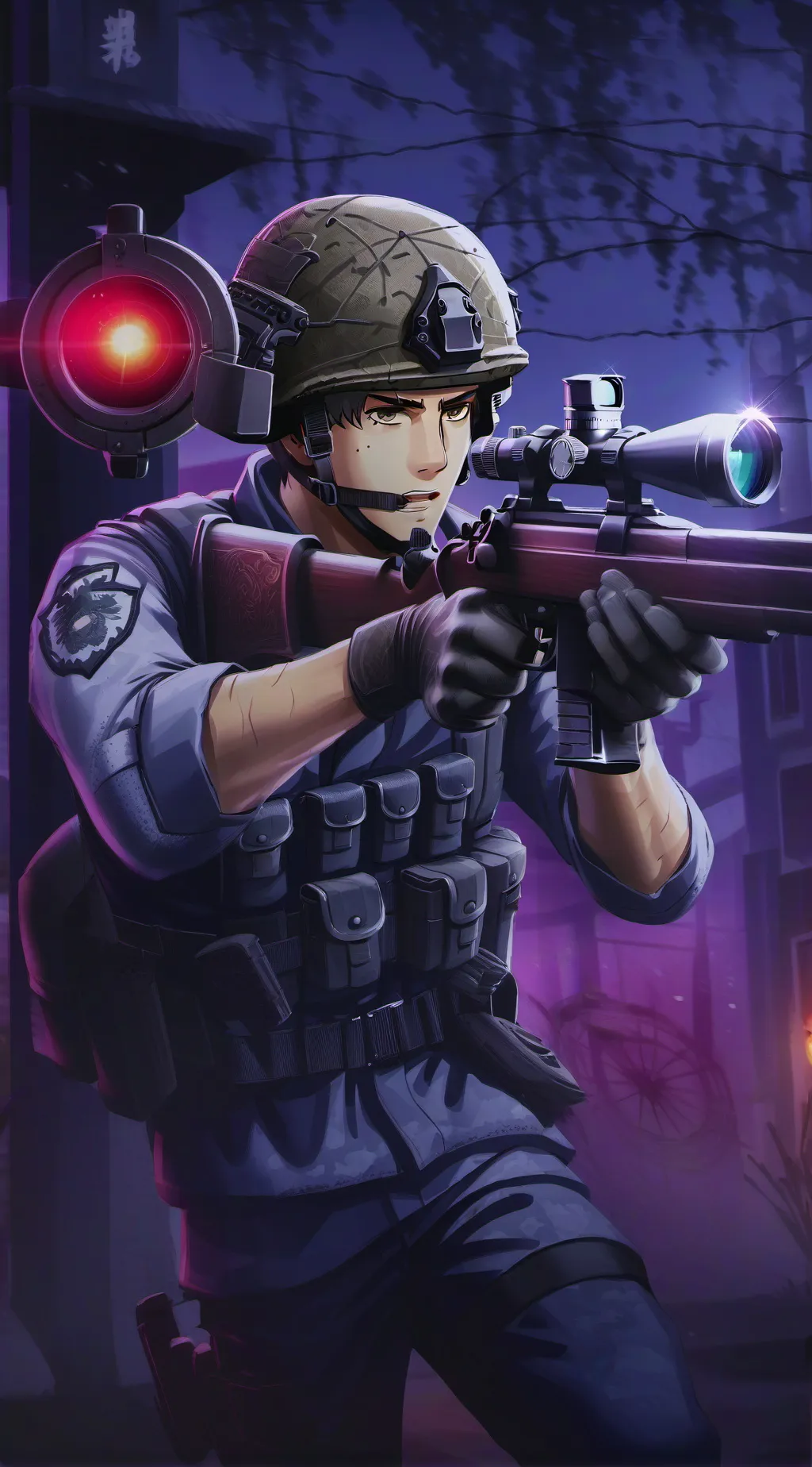 ai character: Adrián el cadete background