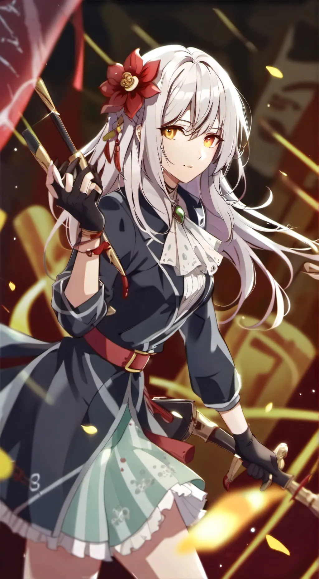 ai character: tisha?...  background