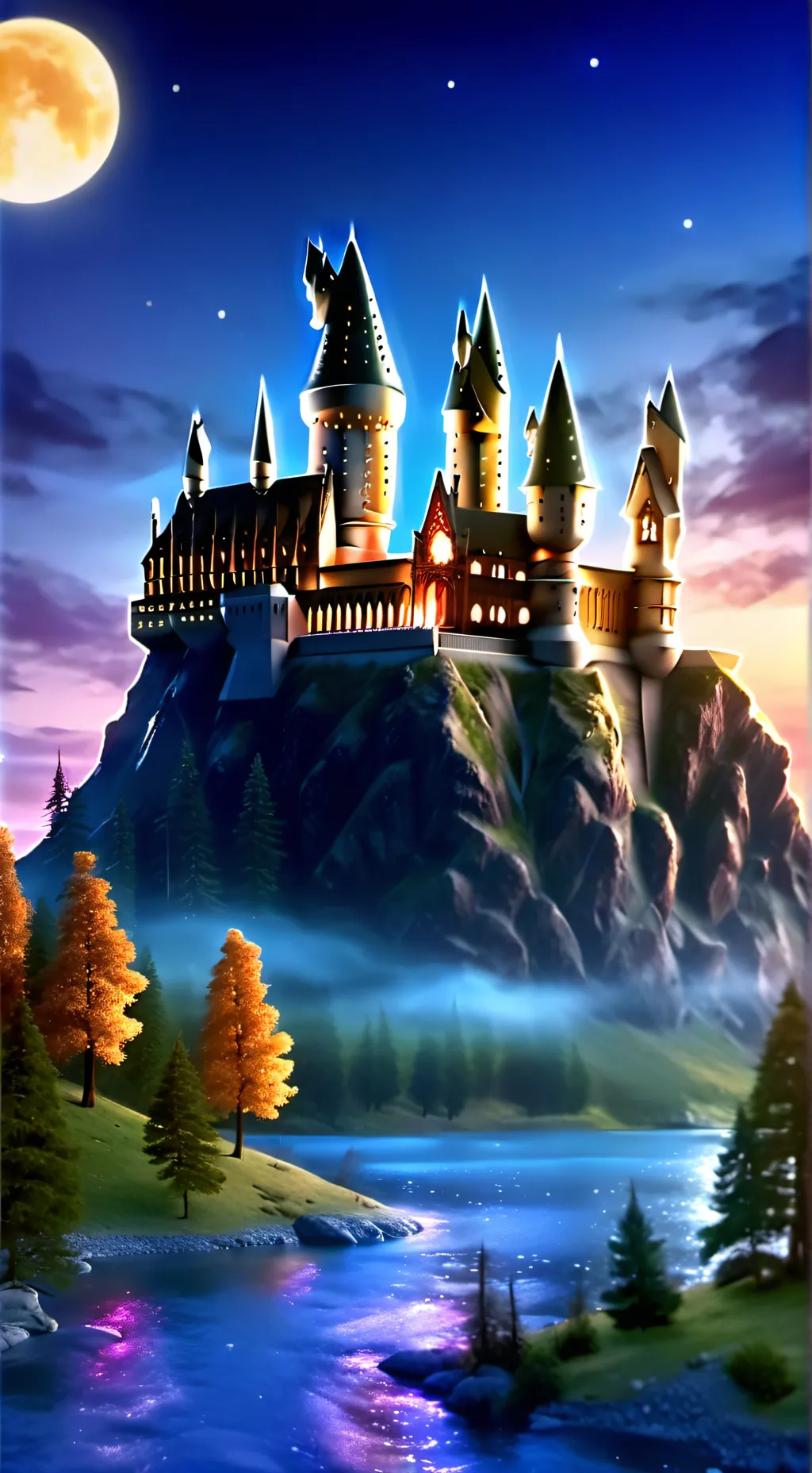 ai character: Hogwarts! background