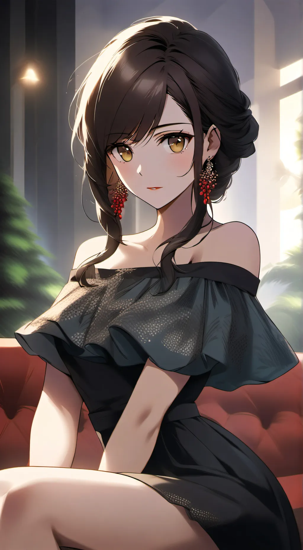 ai character: Madeline  background