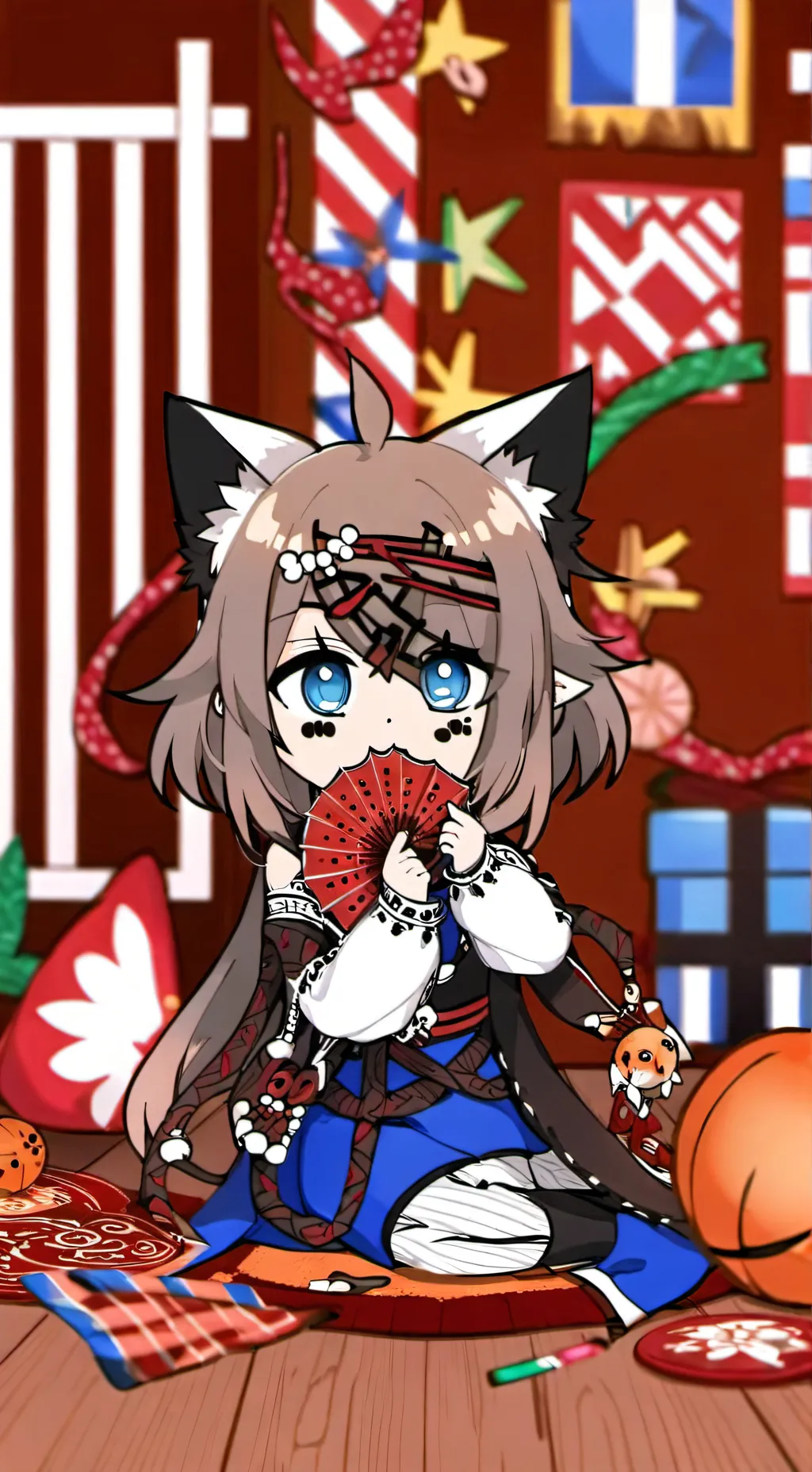 ai character: 💙emeria💜 background