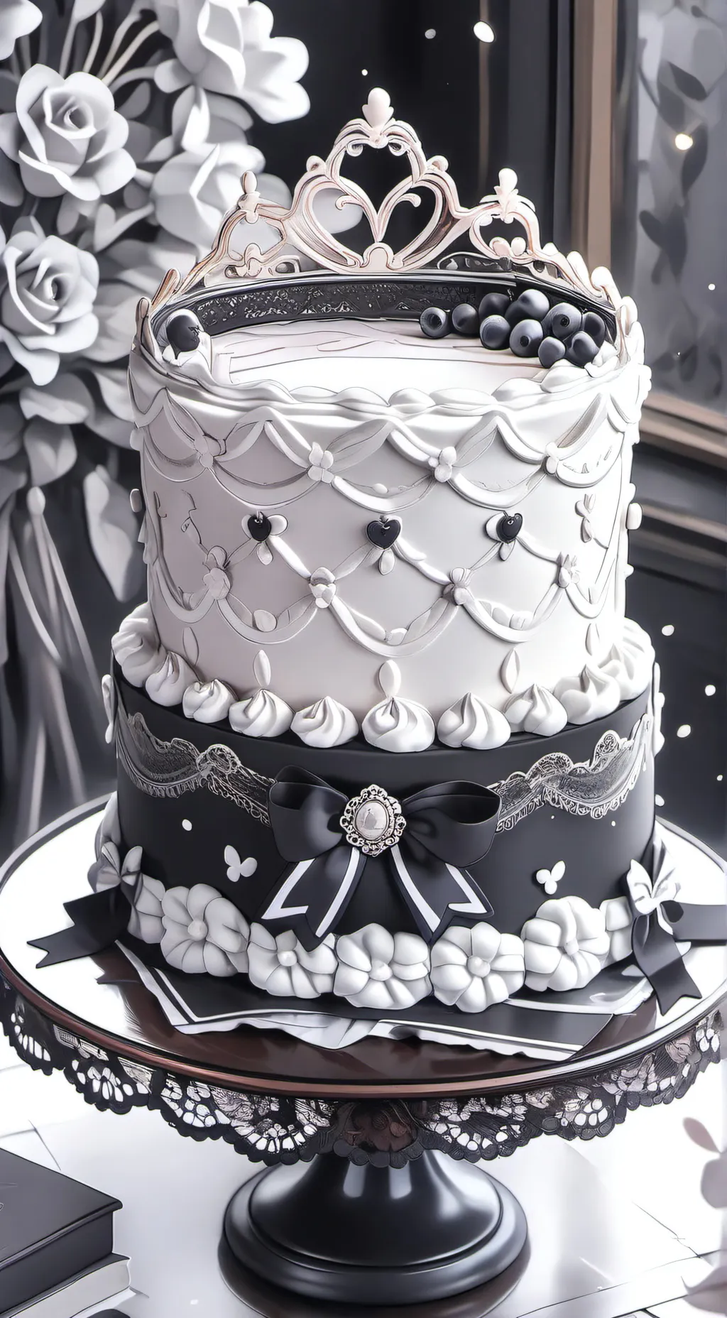 ai character: cake background