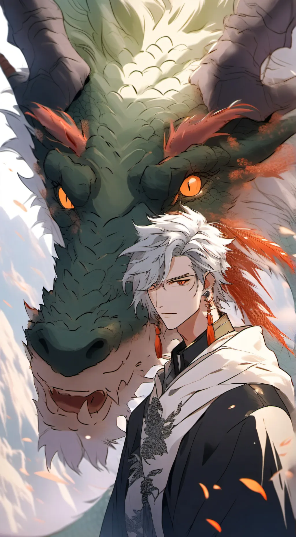 ai character: dragon background