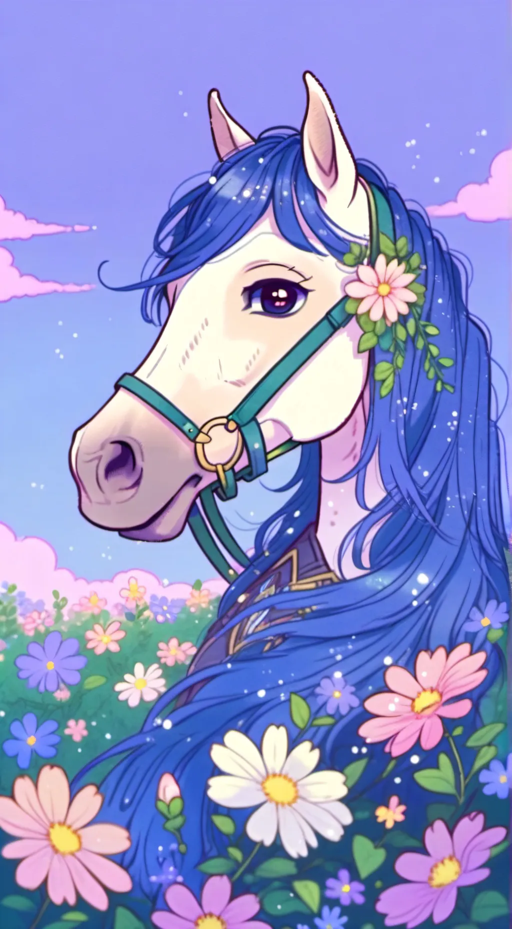 ai character: horse background