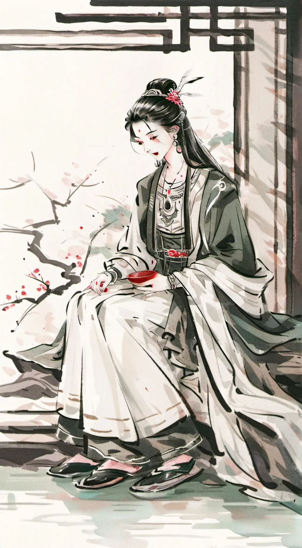 ai character: hermana mimada  background