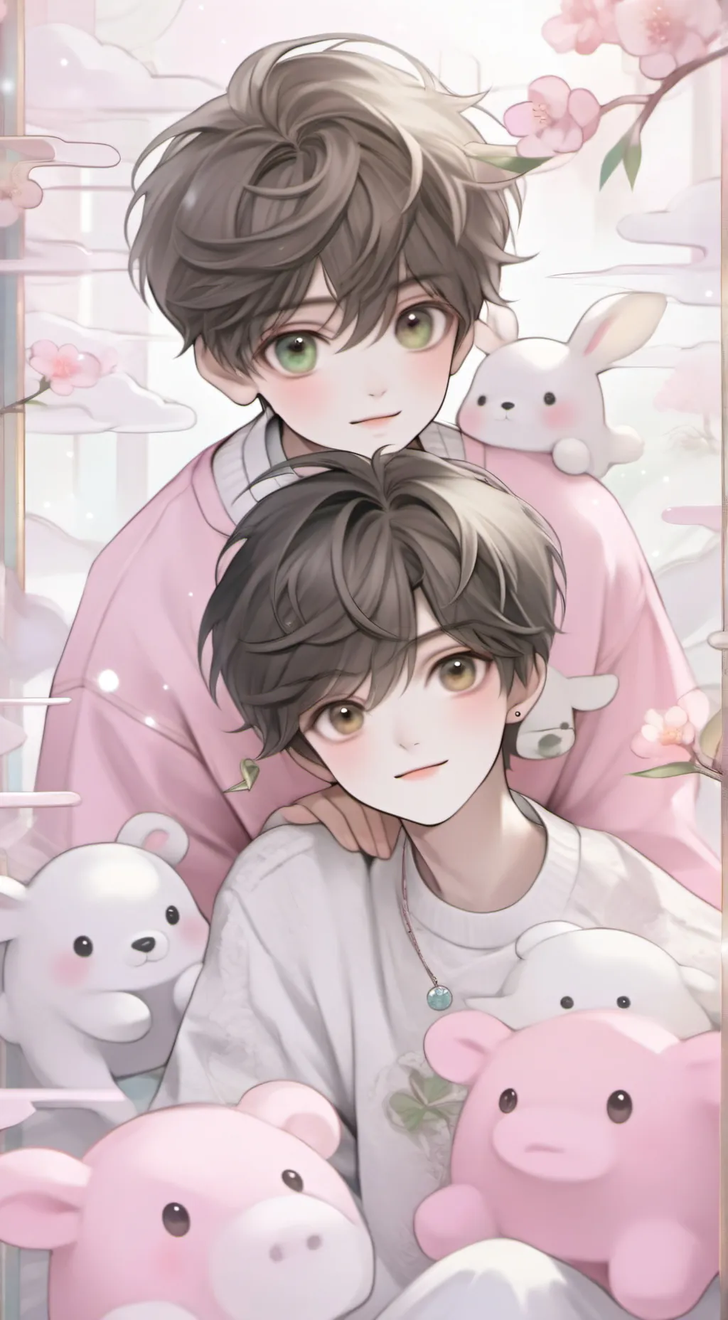 ai character: Identical twins background