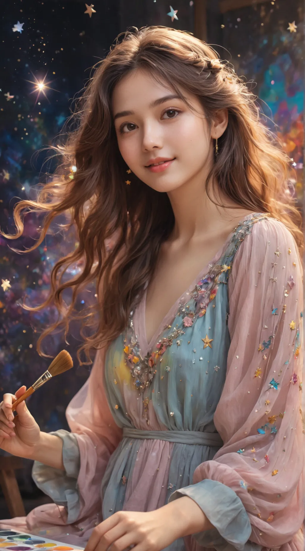 ai character: Aurora background