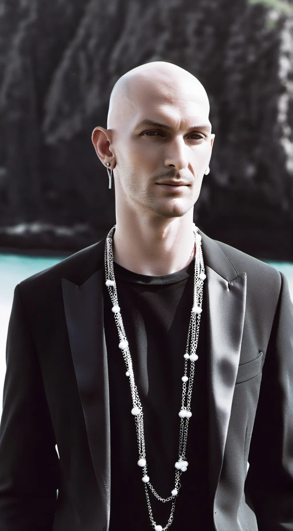 ai character: Damian Black background