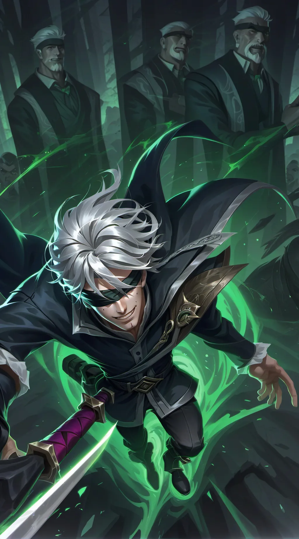 ai character: Gojo Satoru background