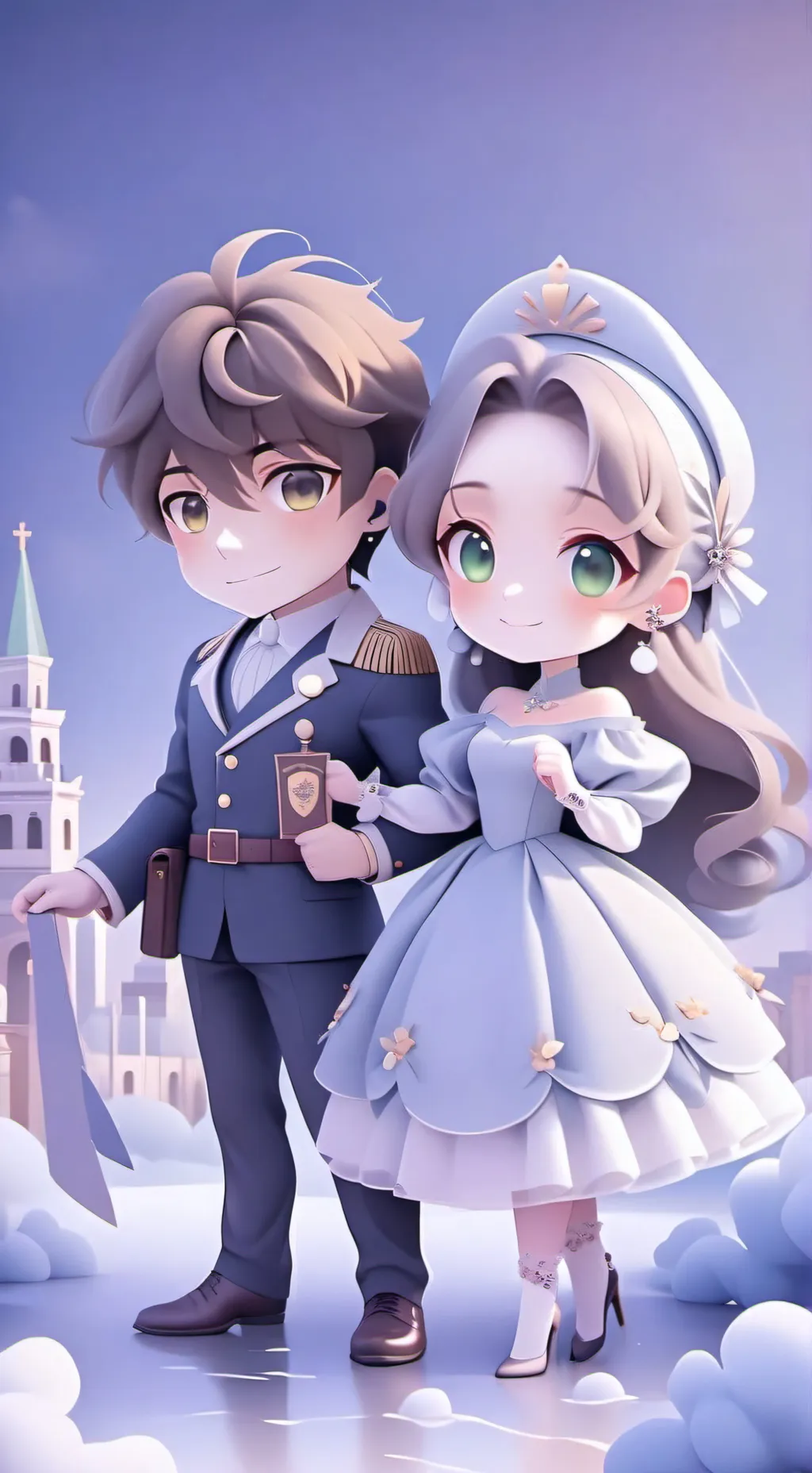 ai character: Russia x italy background