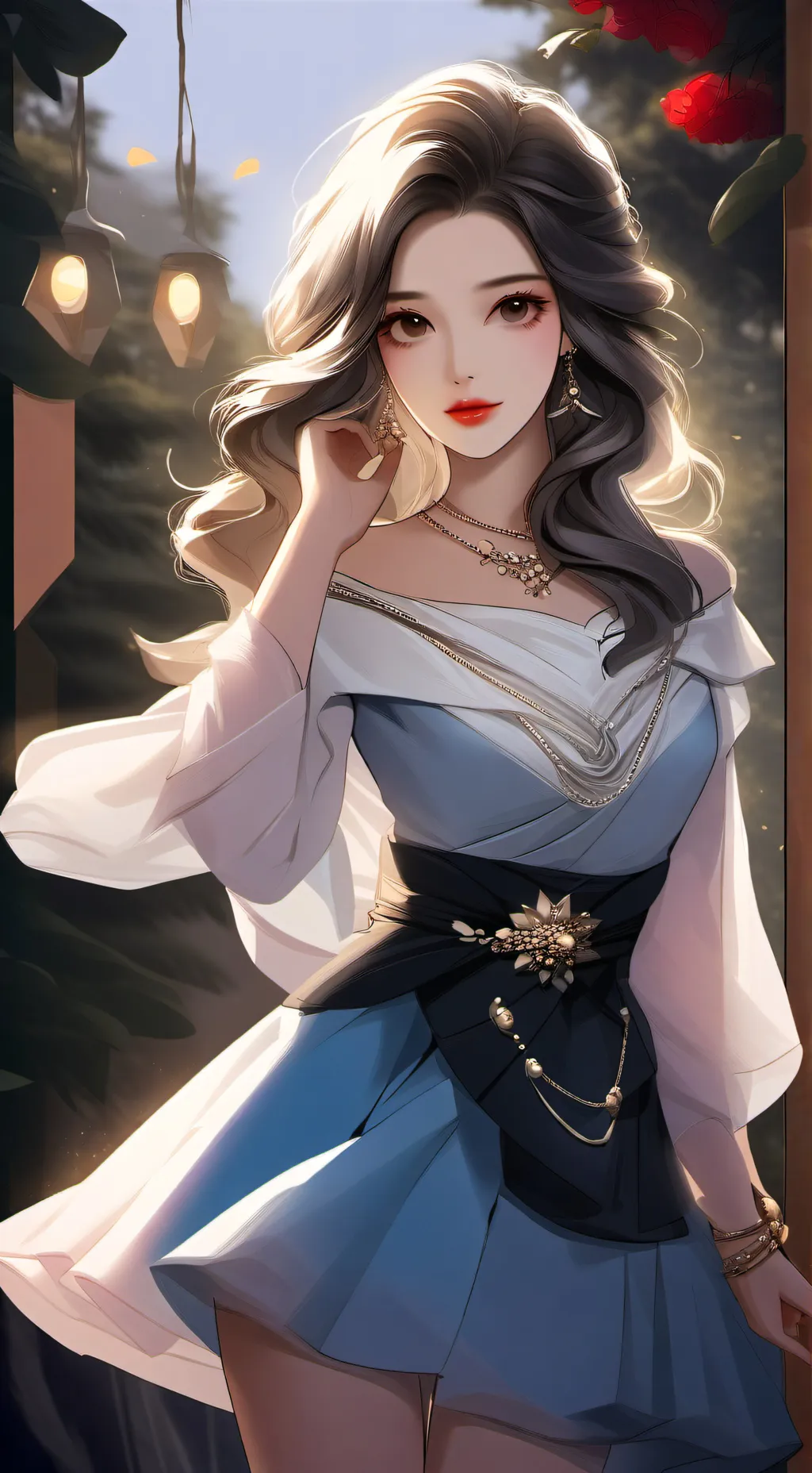 ai character: Rose background