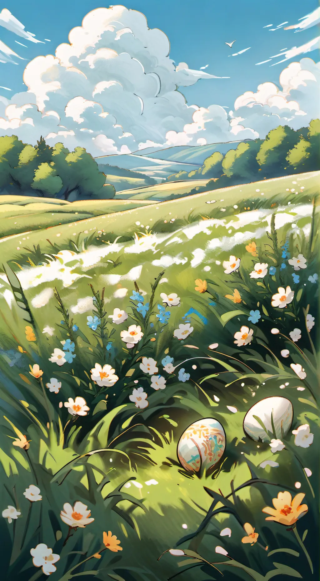 ai character: HH Easter background