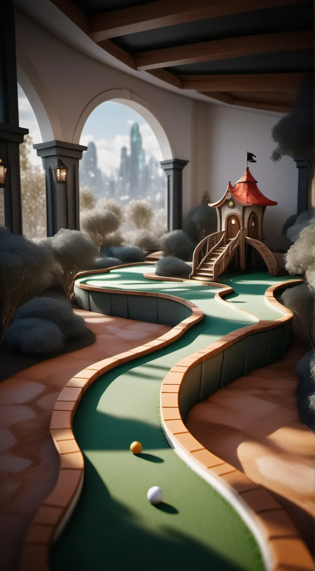 ai character: MAGIC MINIGOLF COU background