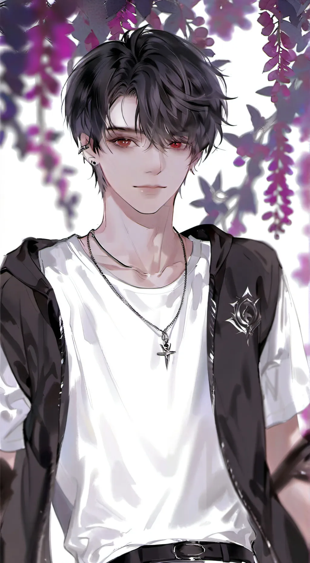 ai character: Aaron🍐💖 background