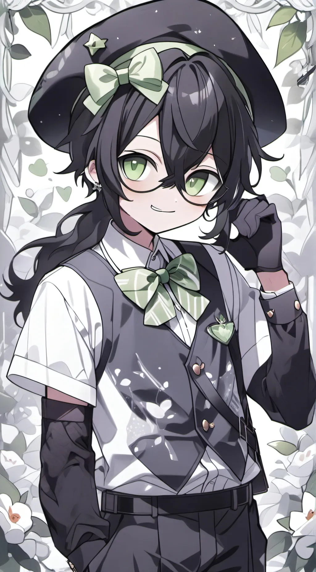 ai character: vee! background