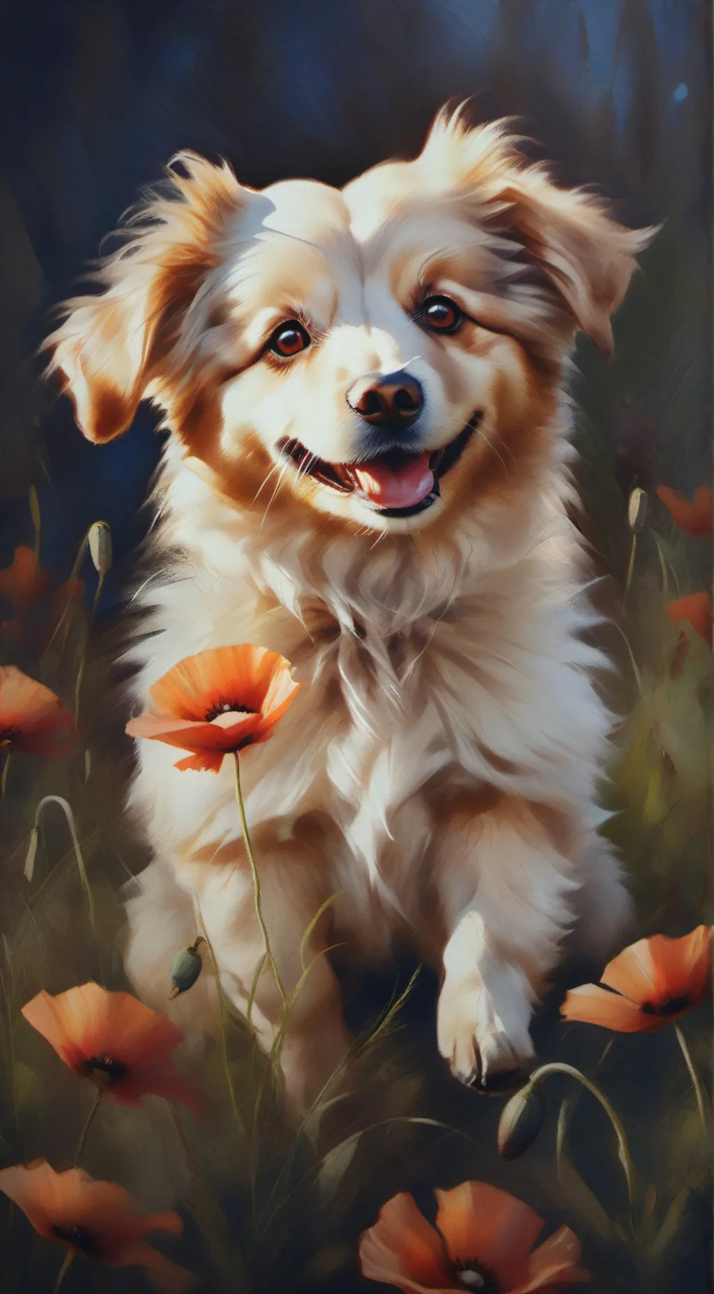 ai character: smiling critters  background