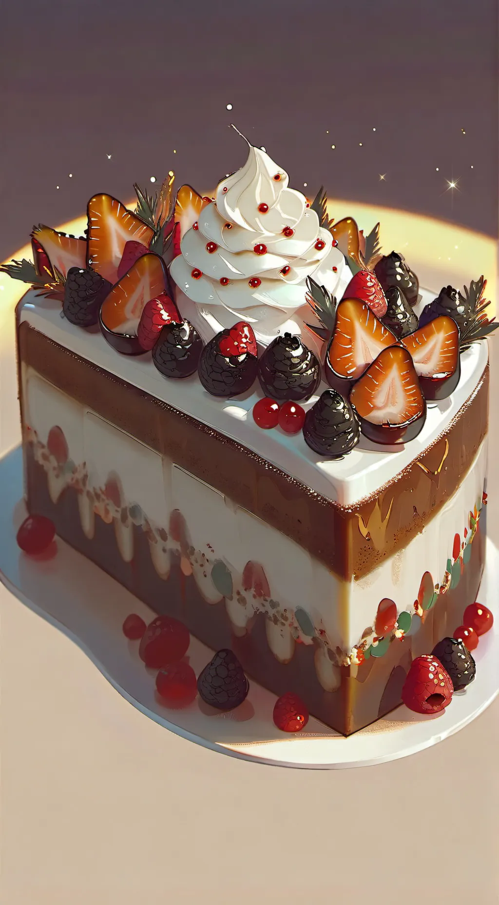 ai character: Fruitcake (night) background