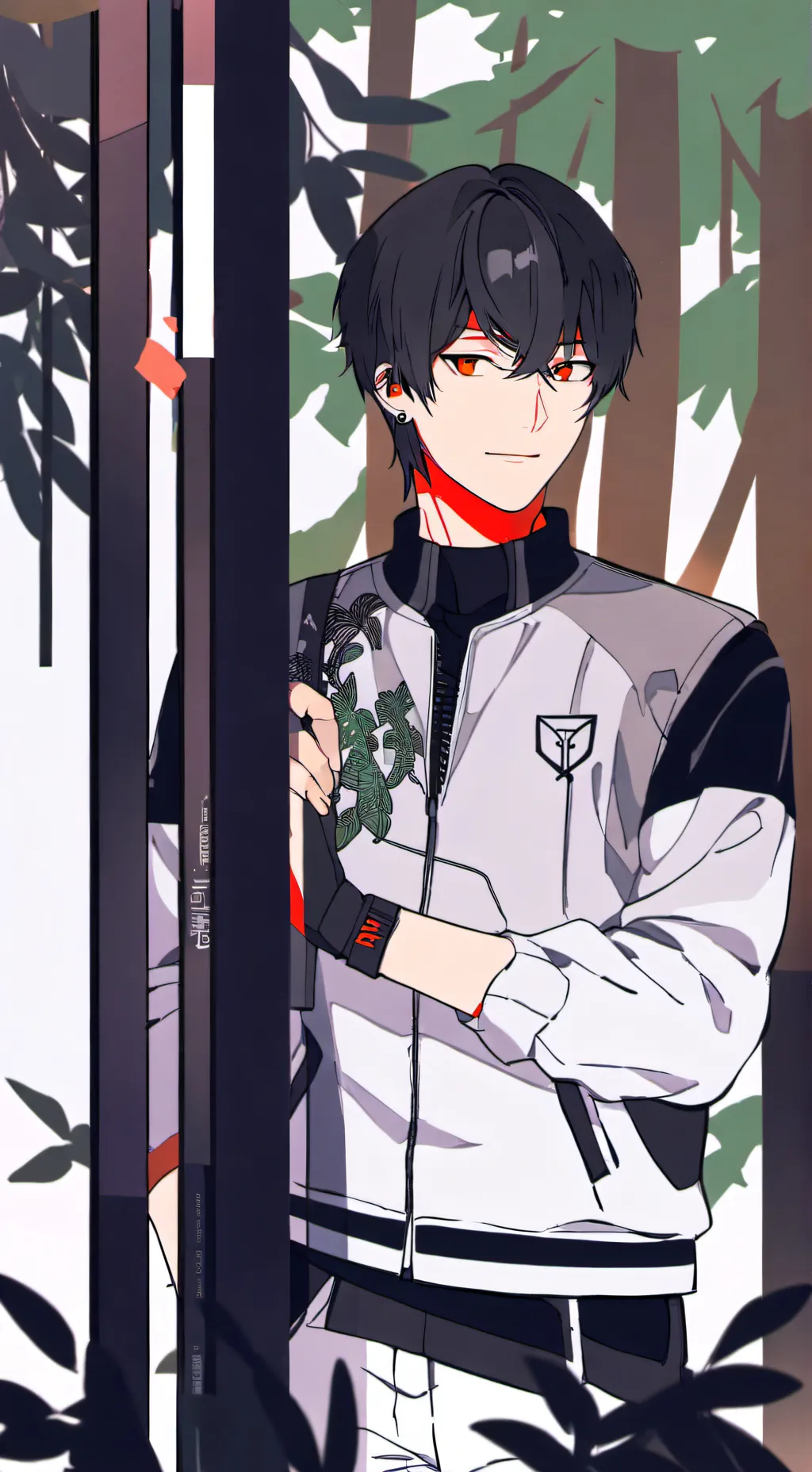 ai character: Hiro hamada  background