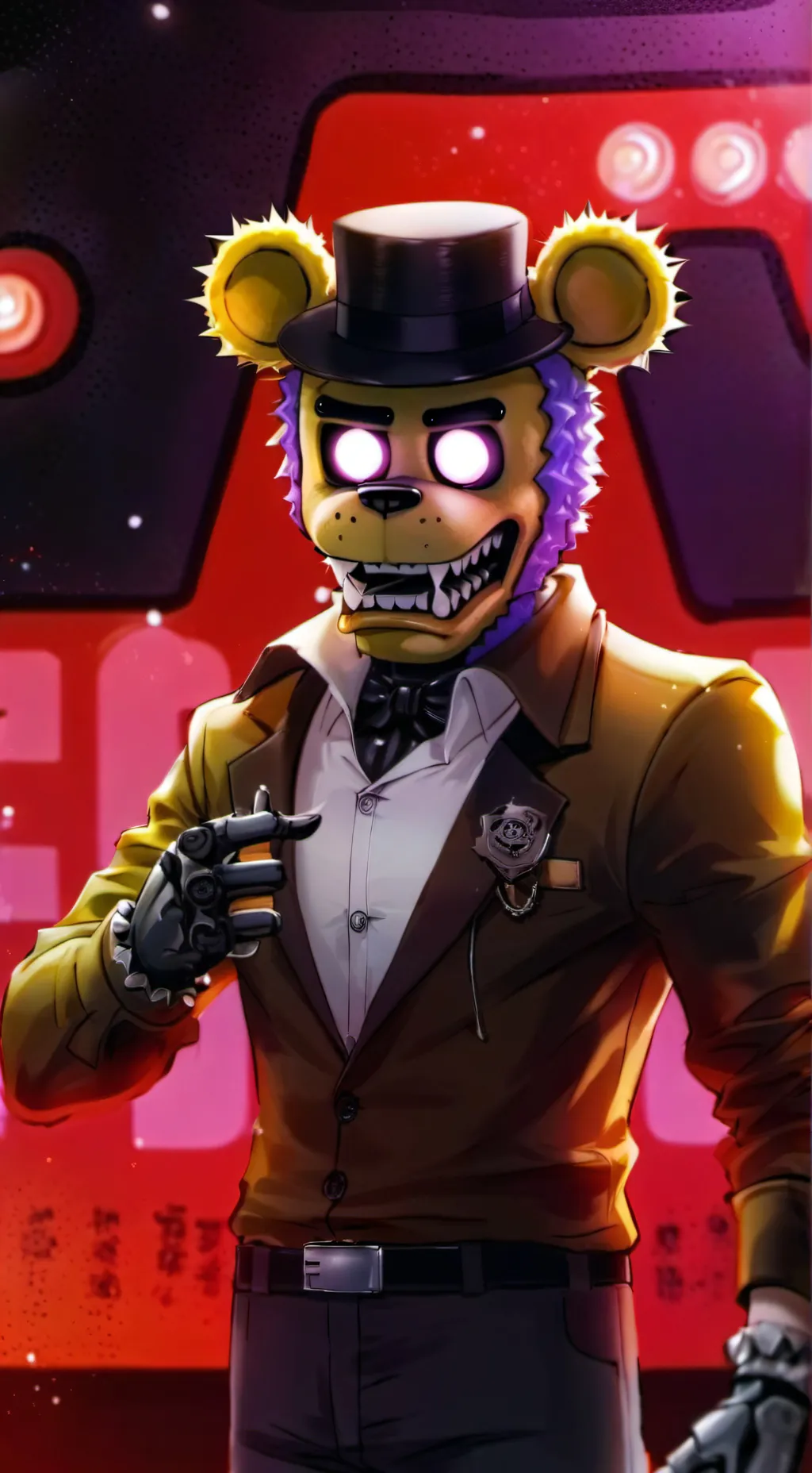 ai character: SB Fnaf background