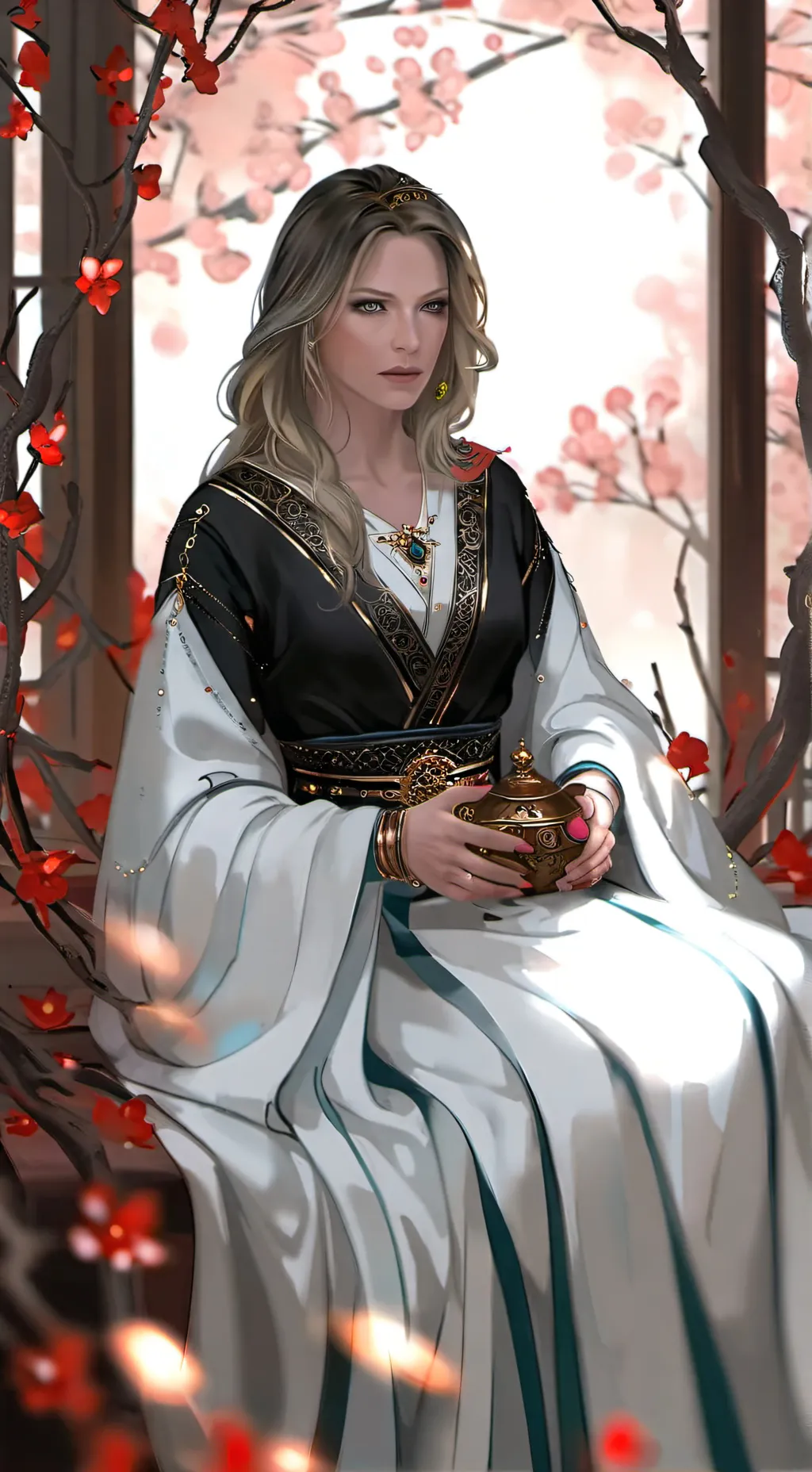 ai character: doctora polo background