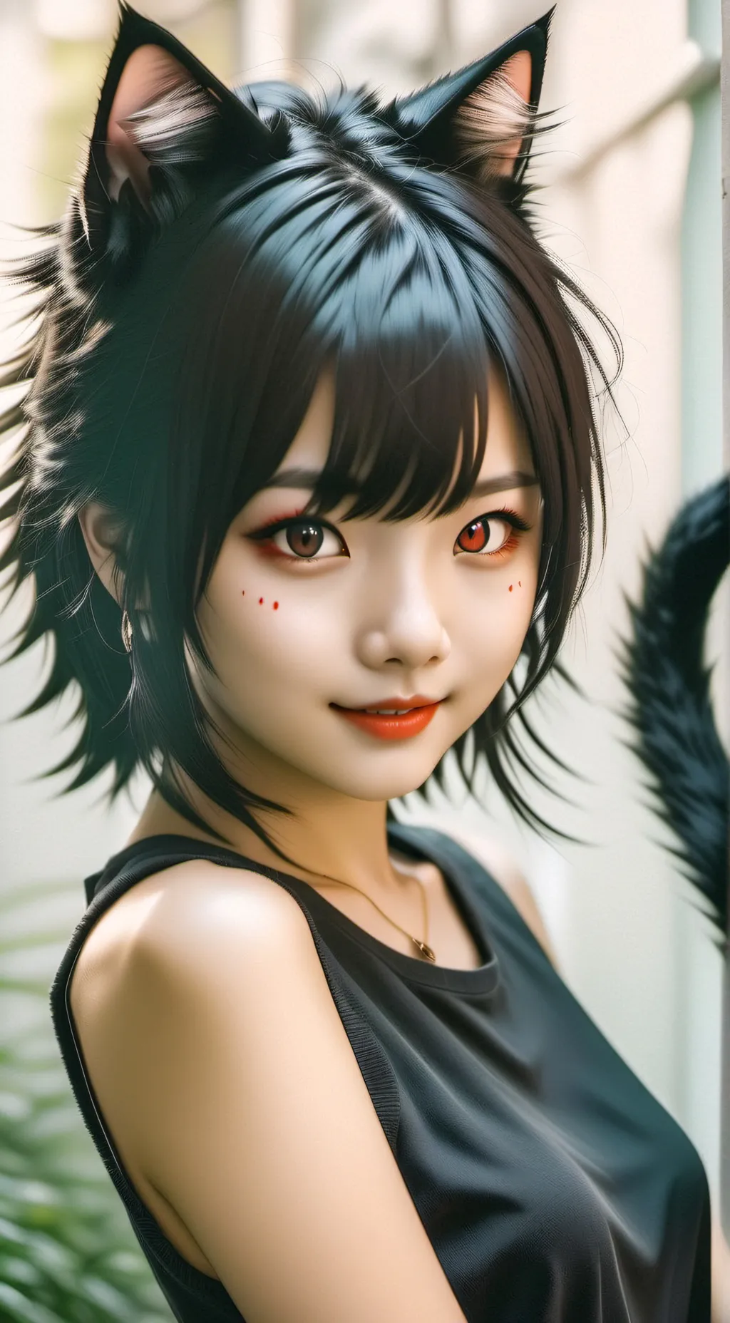 ai character: Desert Phantom Feline background