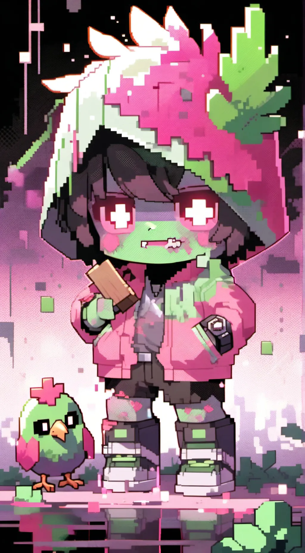 ai character: 🧟Zoey🧟 background