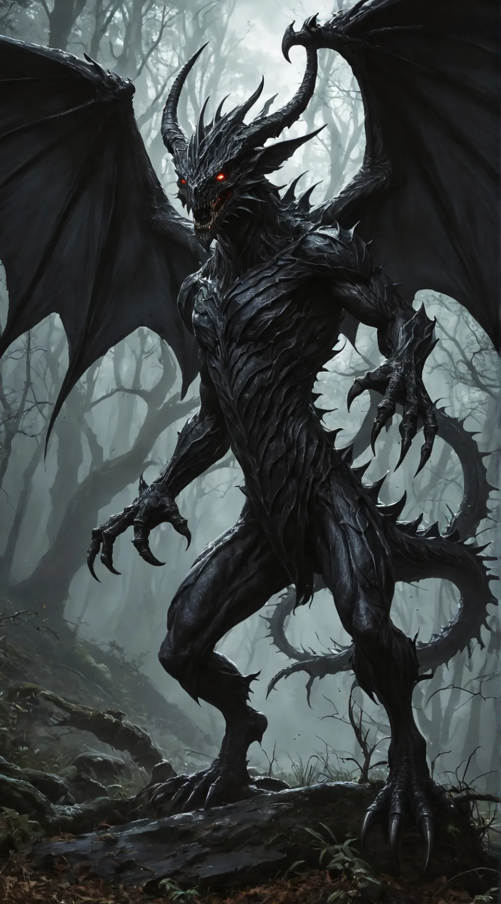 ai character: Demon RPG background