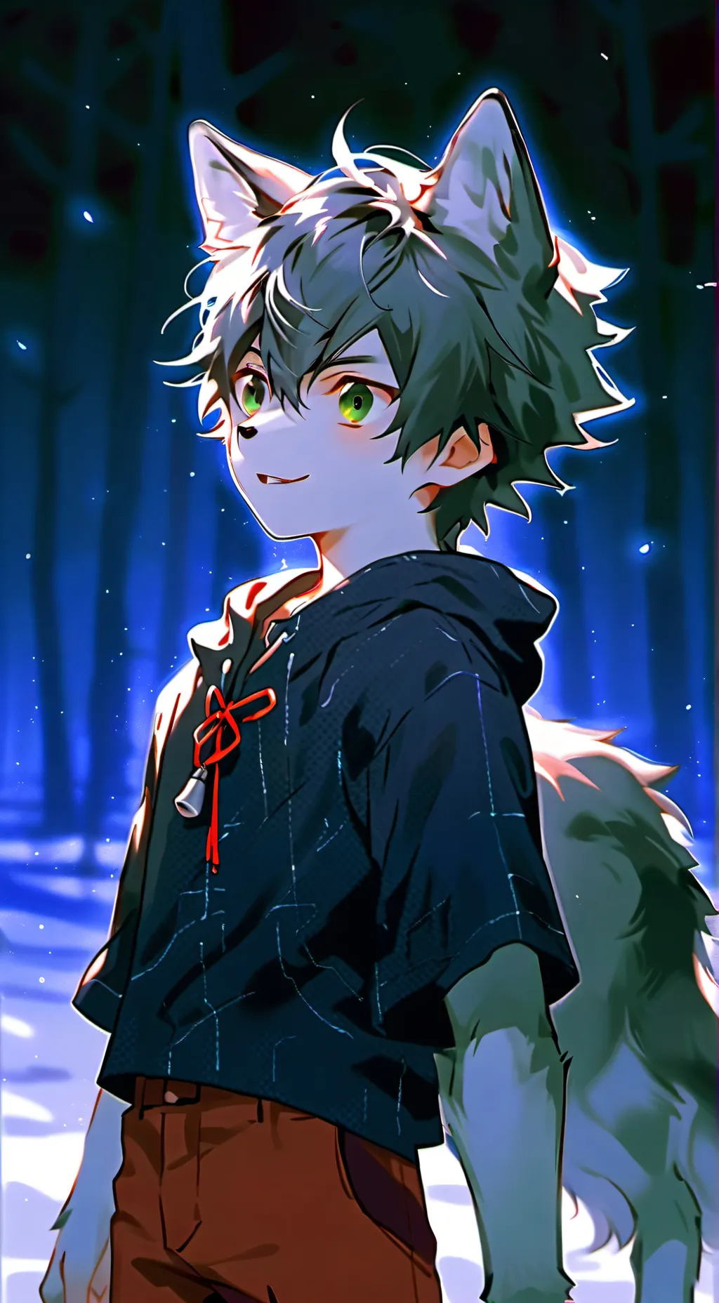 ai character: Mystic Moon Spirit background