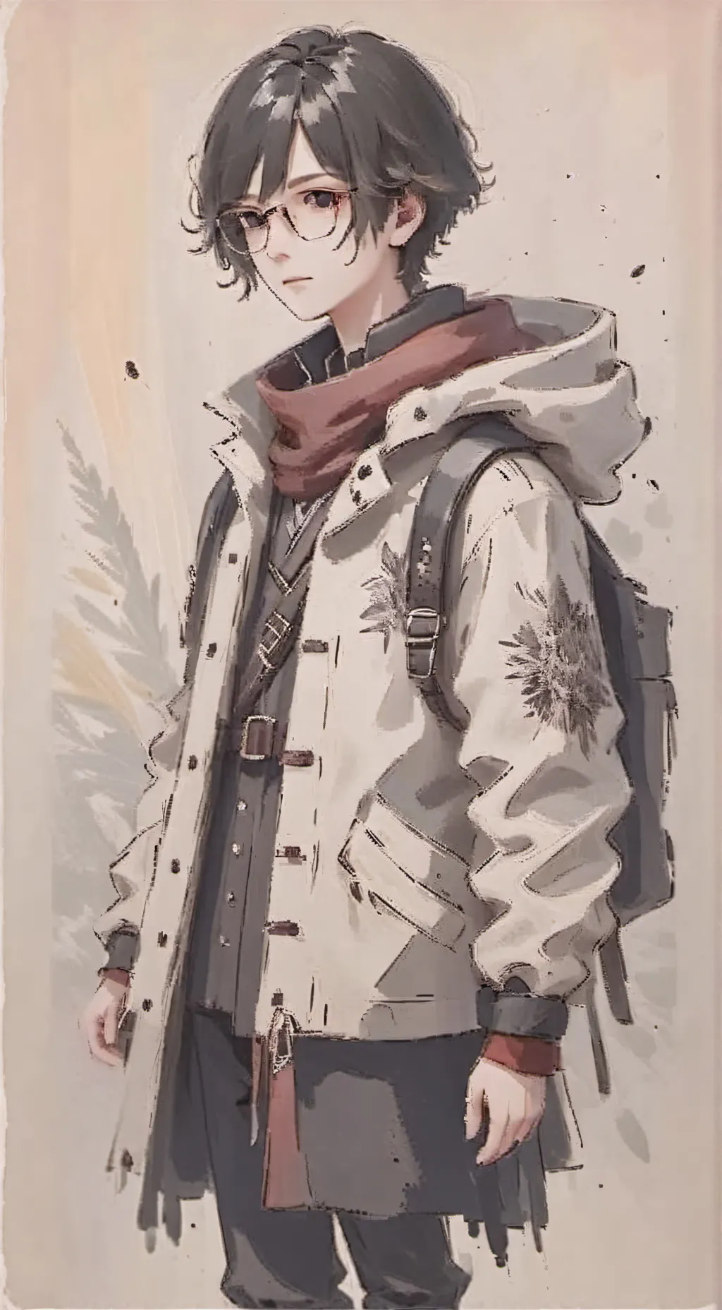 ai character: tropical storm background