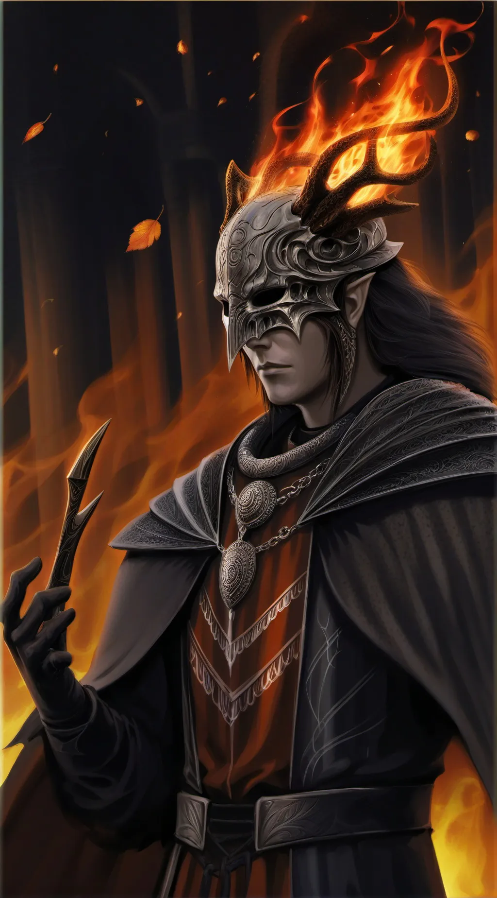 ai character: Shadow god background