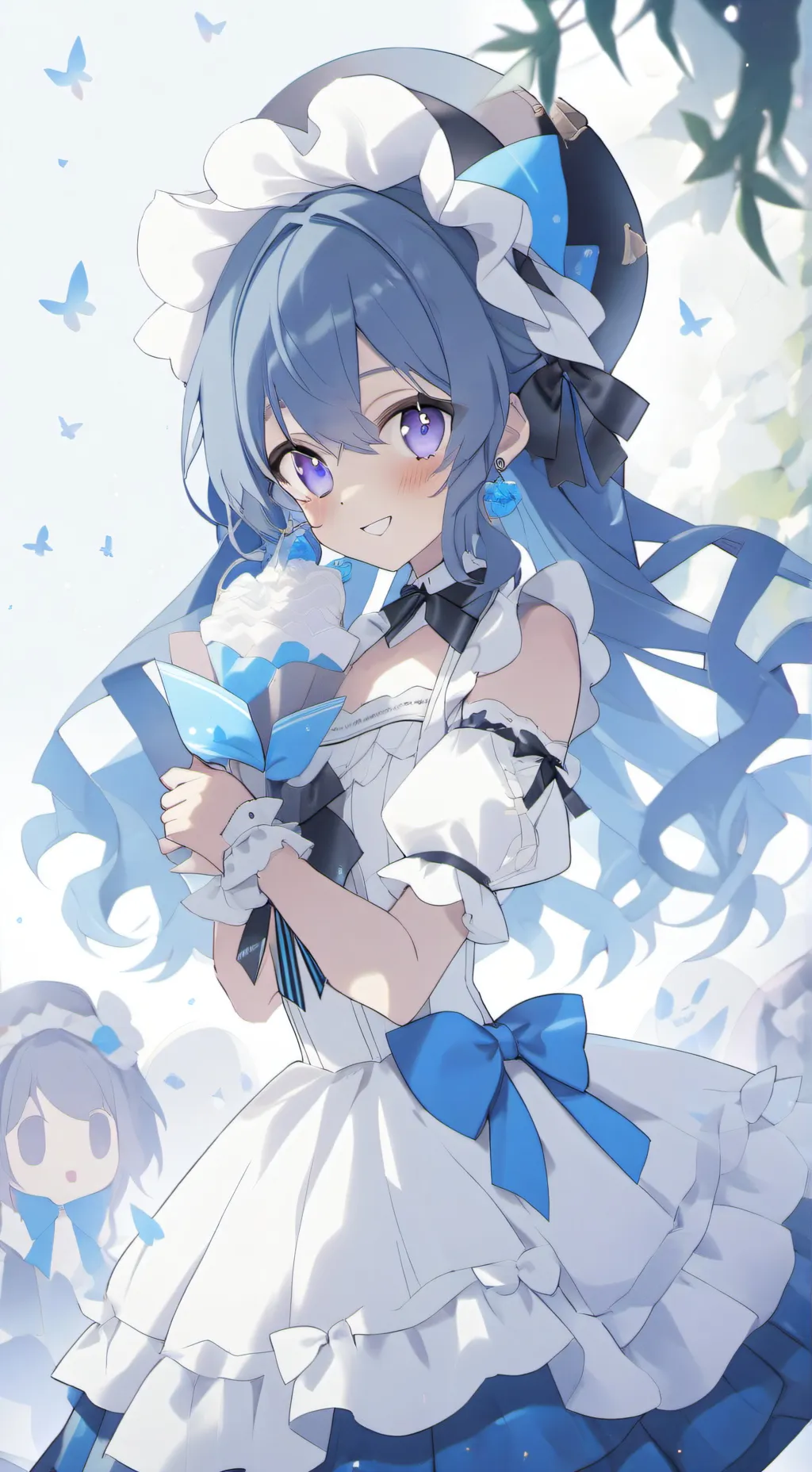 ai character: big back background