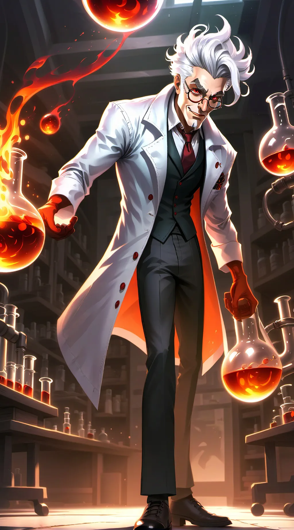 ai character: Professor Lucius background
