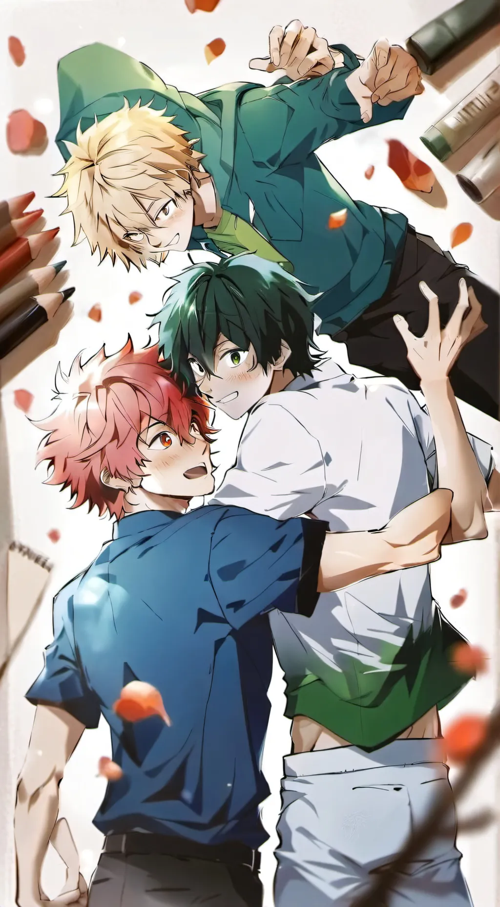 ai character: Deku Todoroki  background