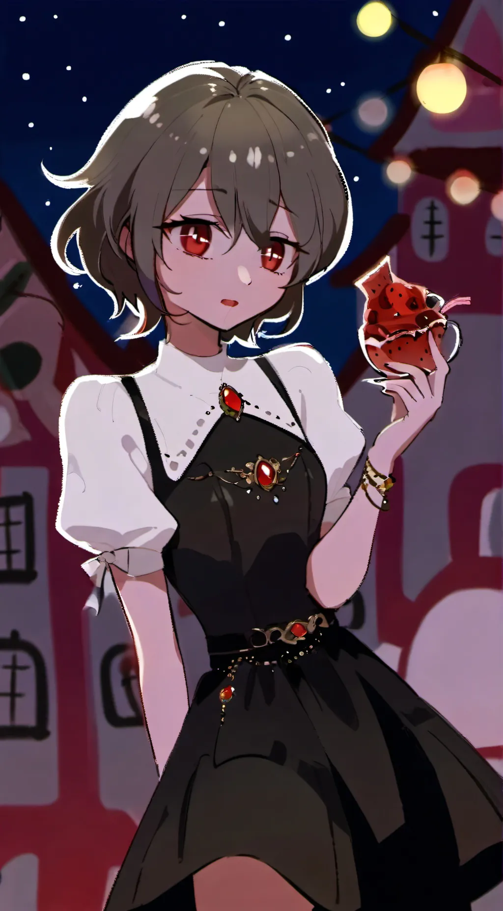 ai character: pretty background